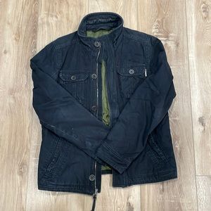 Hollister Men’s Navy Lined Jacket, Size M